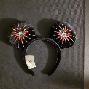 Disney Black and Red Mickey Mouse Ears Headband